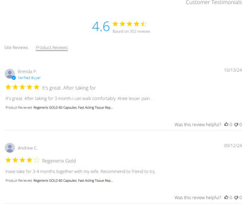 Regenerix Gold Testimonials: September & October 2024 Reviews