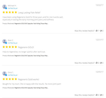 Regenerix Testimonials: Customer Stories from December 2017