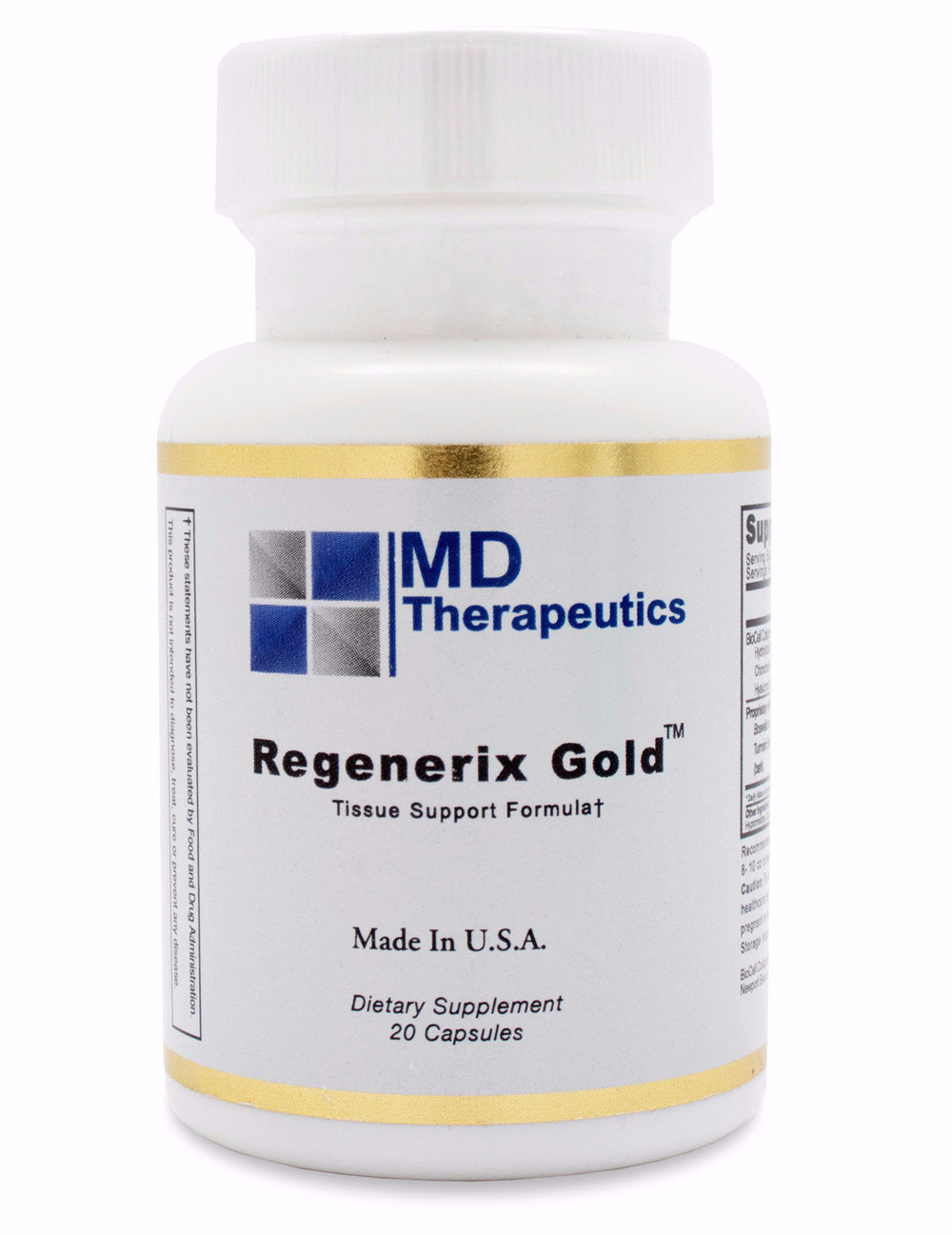 Regenerix Gold 20 capsule bottle