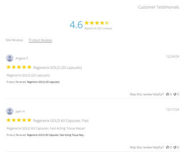 Regenerix Gold Testimonials: December 2024 Reviews