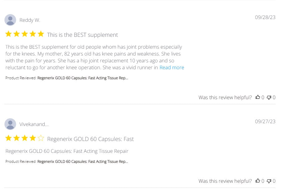 Regenerix Gold Testimonials: September 2023 Reviews