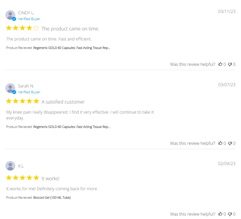 Regenerix Gold Testimonials: February & March 2023 Reviews