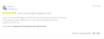 Regenerix Gold Testimonial: July 2022 Review