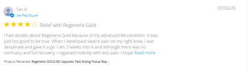 Regenerix Gold Testimonial: Finding Relief from Knee Pain