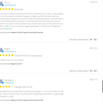 Regenerix Gold: A Happy Customer’s Thanks & A Gift That Shows You Care