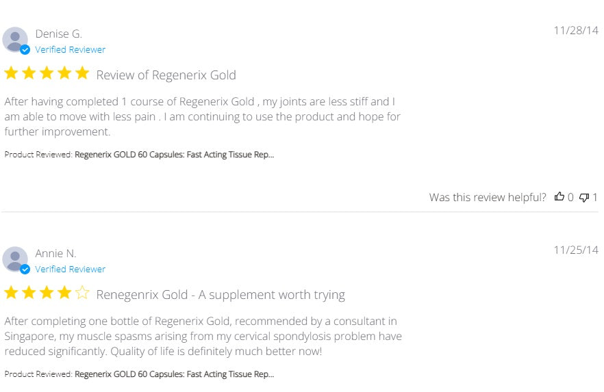 Regenerix Gold: A Decade of Trust, A Track Record of Relief