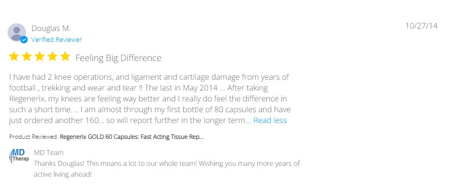 Regenerix Gold: Supporting Recovery After Surgery and Years of Wear
