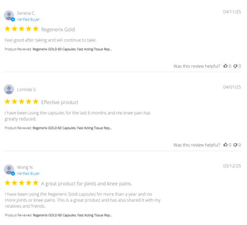 Regenerix Gold Testimonials: Reviews from March & April 2025