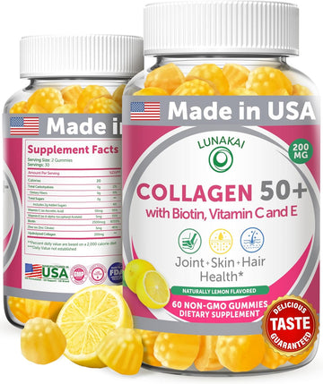 Unlock Youthful Vitality: Review of Lunakai Collagen Gummies for All Over 50