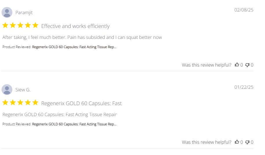 Regenerix Gold Testimonials: January & February 2025 Reviews